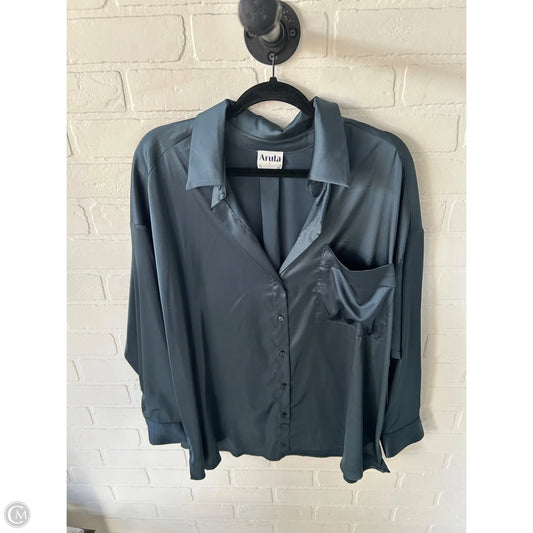 Top Long Sleeve By Arula In Blue, Size: Xl