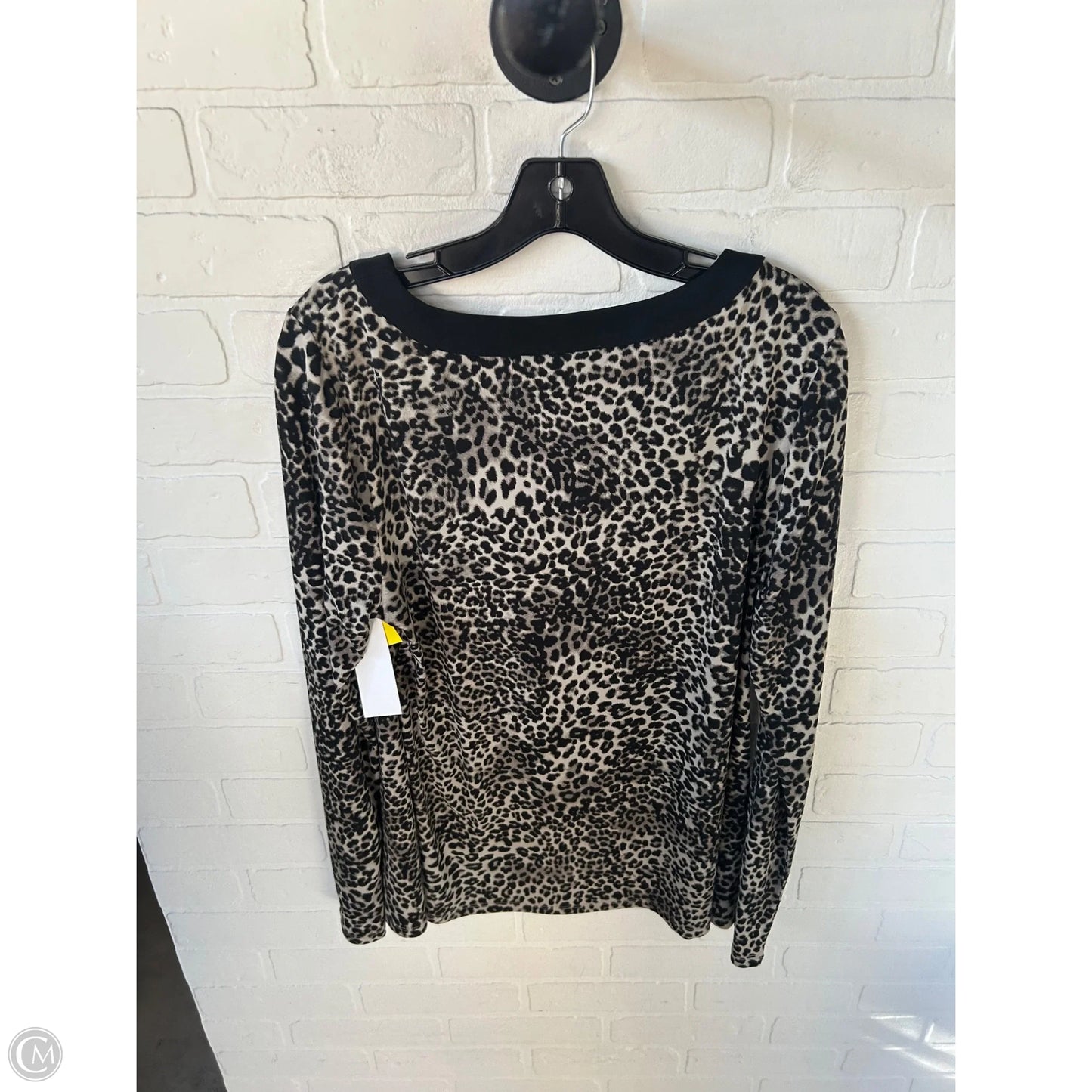 Top Long Sleeve By Ann Taylor In Animal Print, Size: Xl