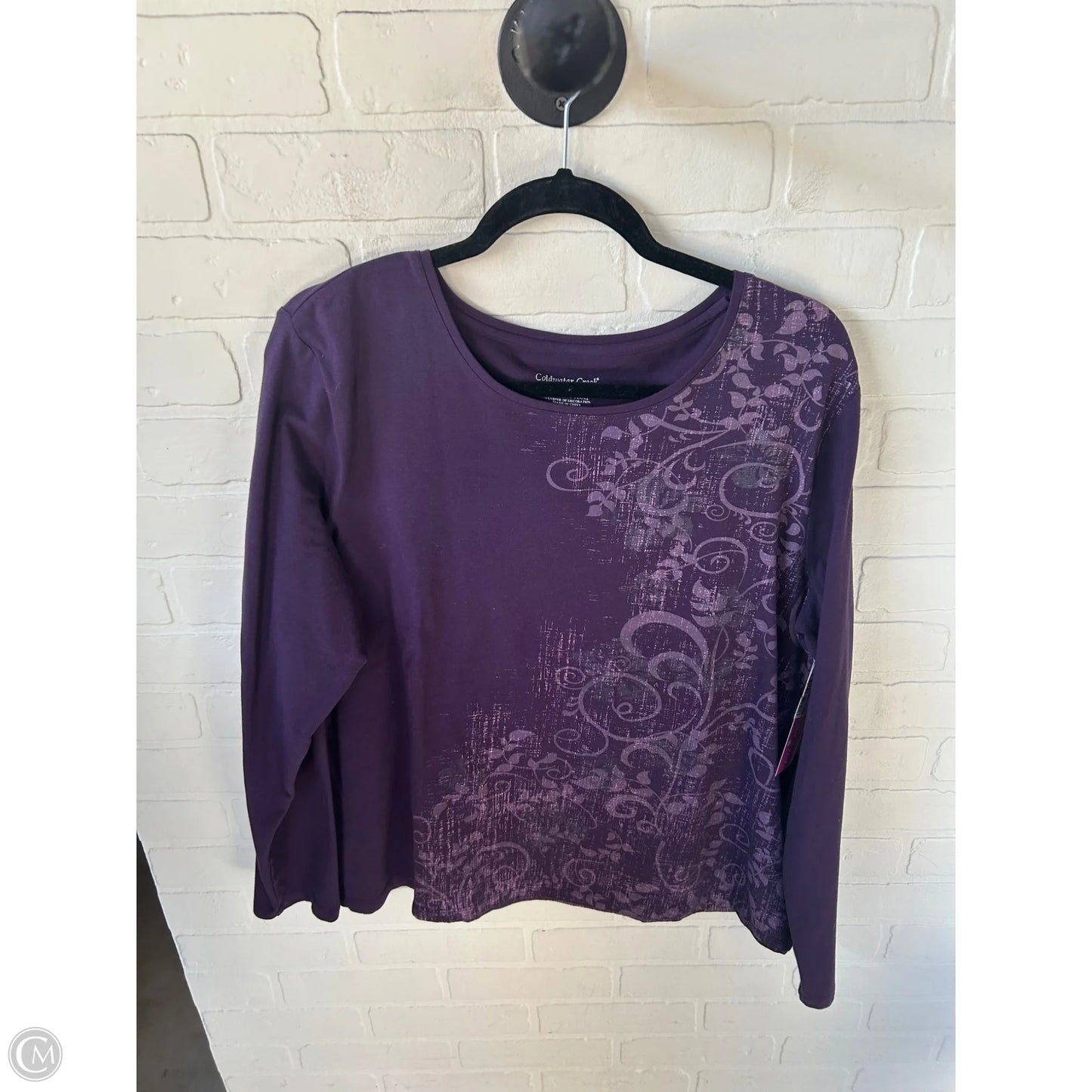 Top Long Sleeve By Coldwater Creek In Purple, Size: Xl