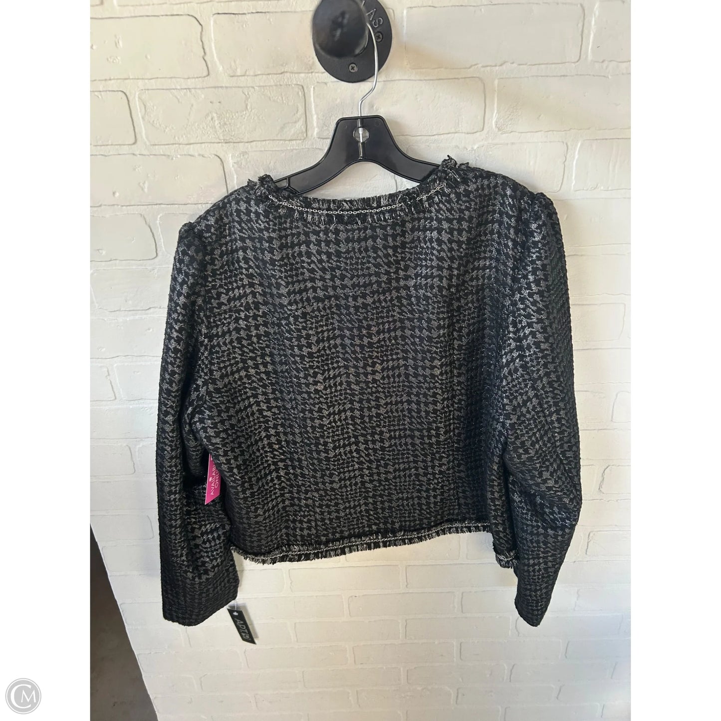 Blazer By Apt 9 In Black & Silver, Size: Xl