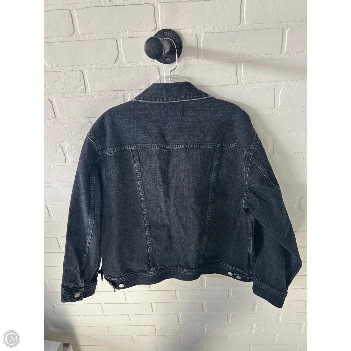 Jacket Denim By Madewell In Black Denim, Size: Xl
