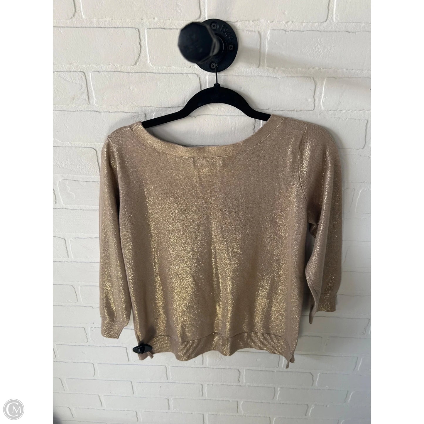 Sweater By Banana Republic In Gold, Size: M
