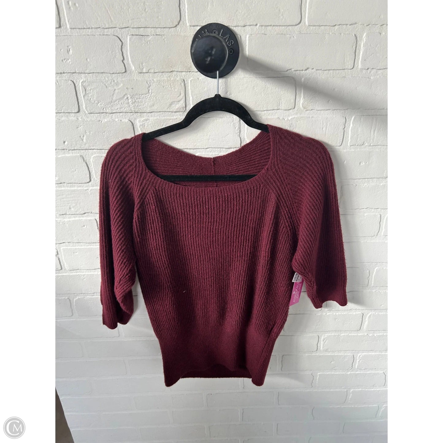 Sweater Short Sleeve By White House Black Market In Red, Size: Xs
