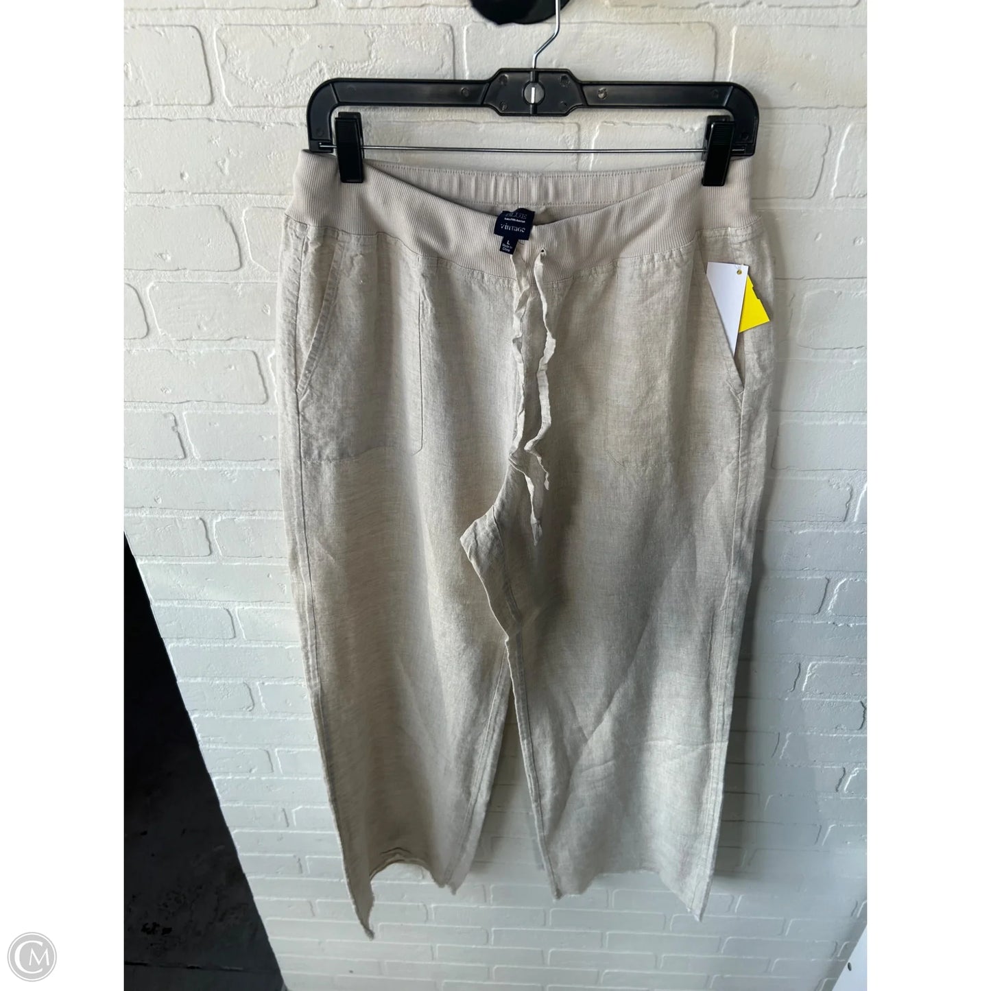 Pants Linen By Cmb In Tan, Size: 12