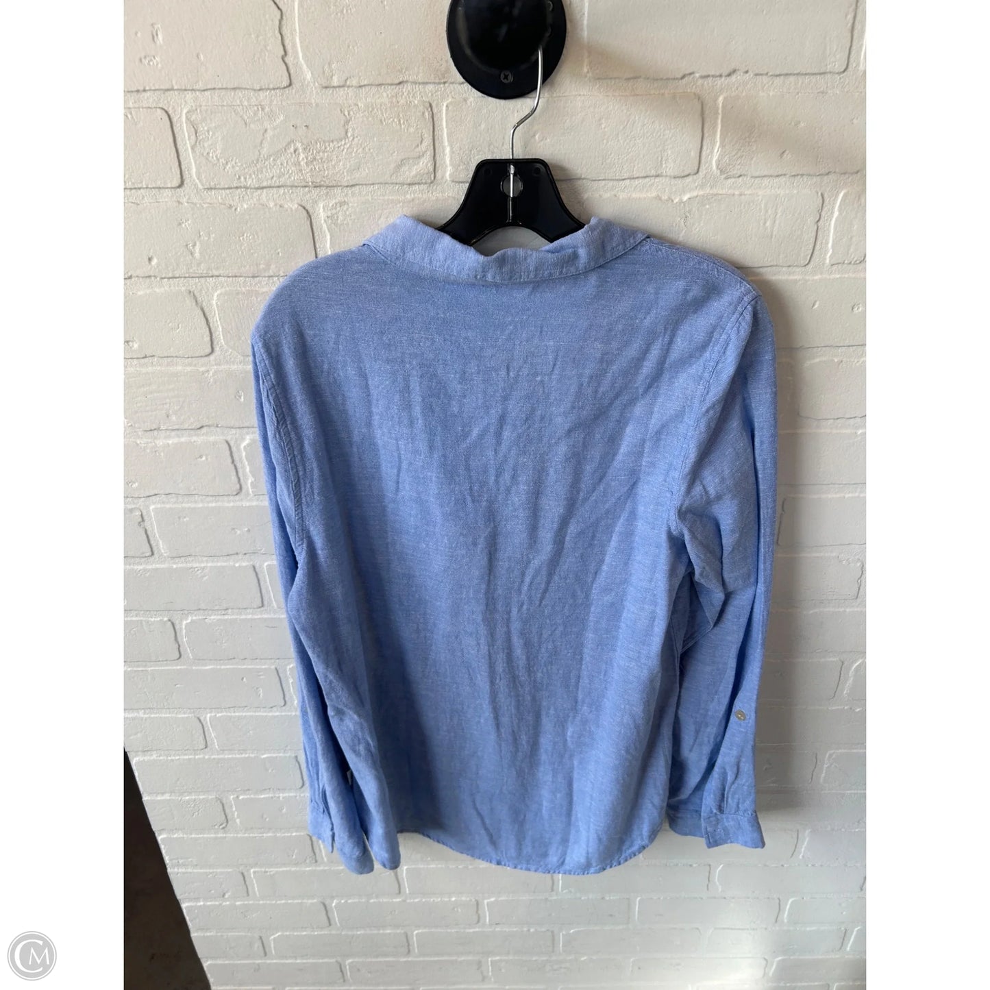 Top Long Sleeve By Orvis In Blue, Size: M