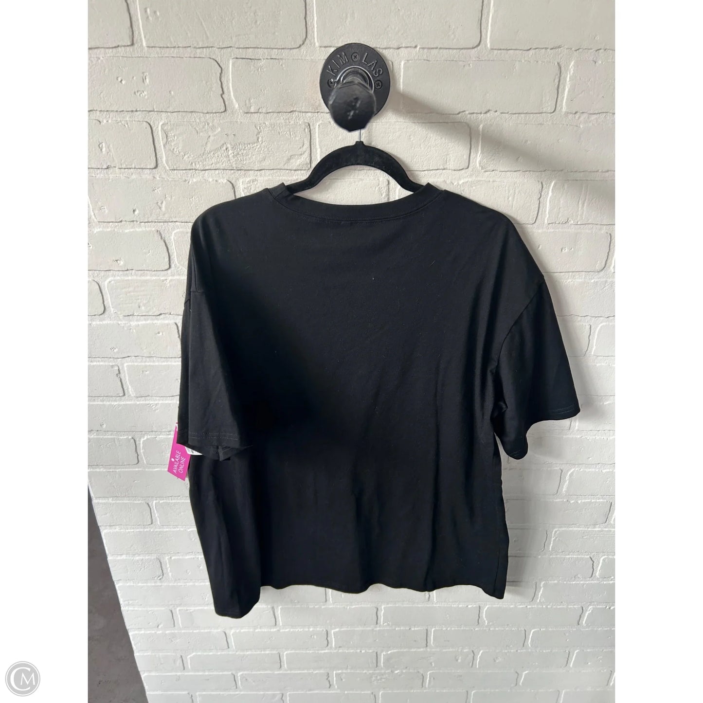Top Short Sleeve Basic By Cme In Black, Size: L
