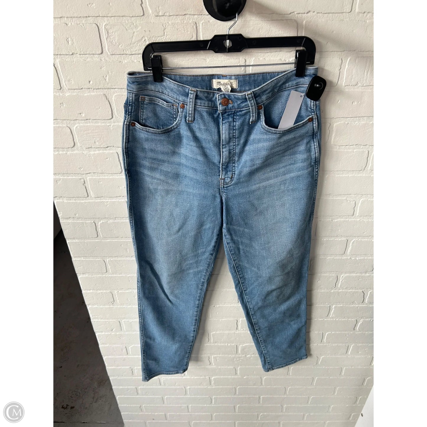 Jeans Straight By Madewell In Blue Denim, Size: 12l