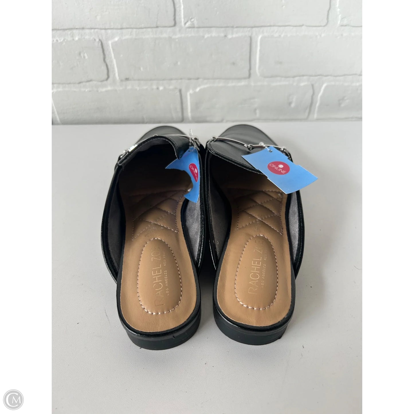 Shoes Flats By Rachel Zoe In Black & Gold, Size: 9