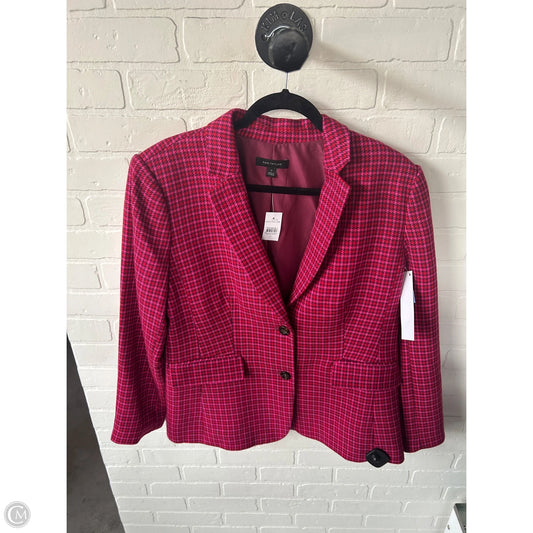 Blazer By Ann Taylor In Pink & Red, Size: L