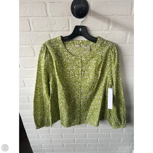 Top Long Sleeve By Any Body In Green, Size: S