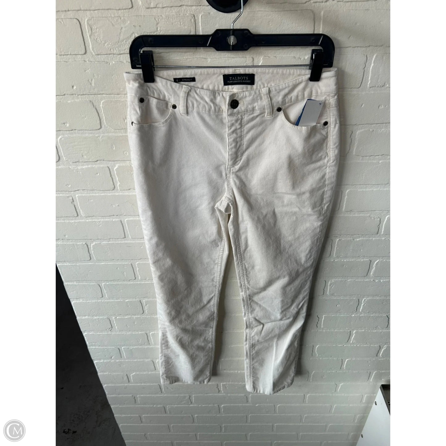 Pants Corduroy By Talbots In Cream, Size: 4
