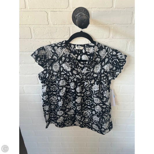 Top Short Sleeve By Dylan In Black & White, Size: S