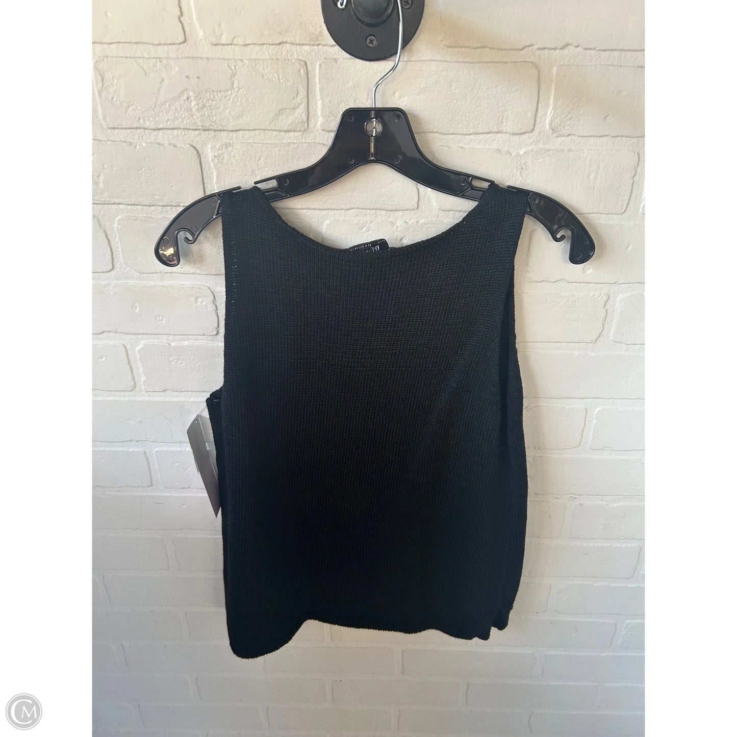 Vest Sweater By Clothes Mentor In Black, Size: M