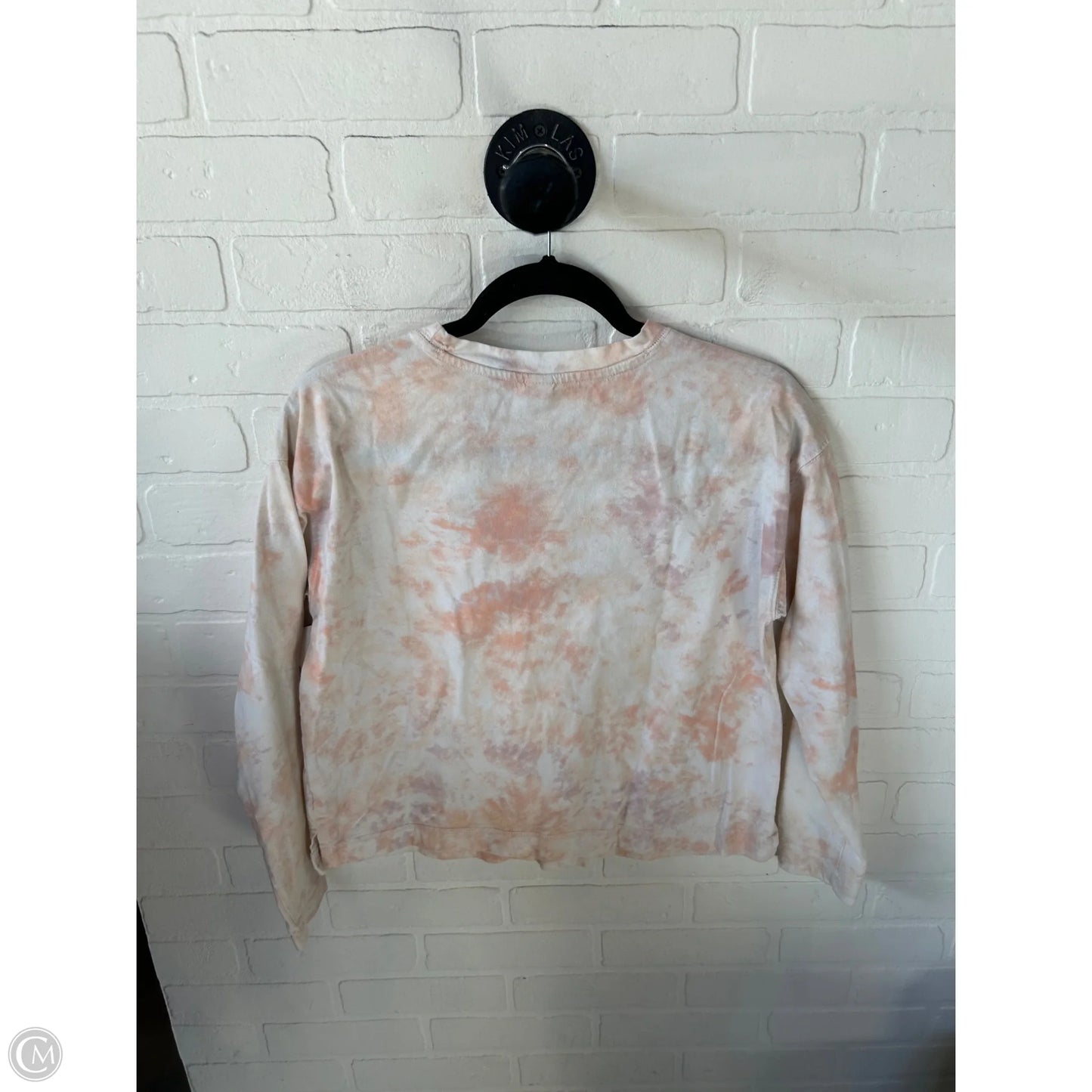 Top Long Sleeve By Old Navy In Orange & Tan, Size: S