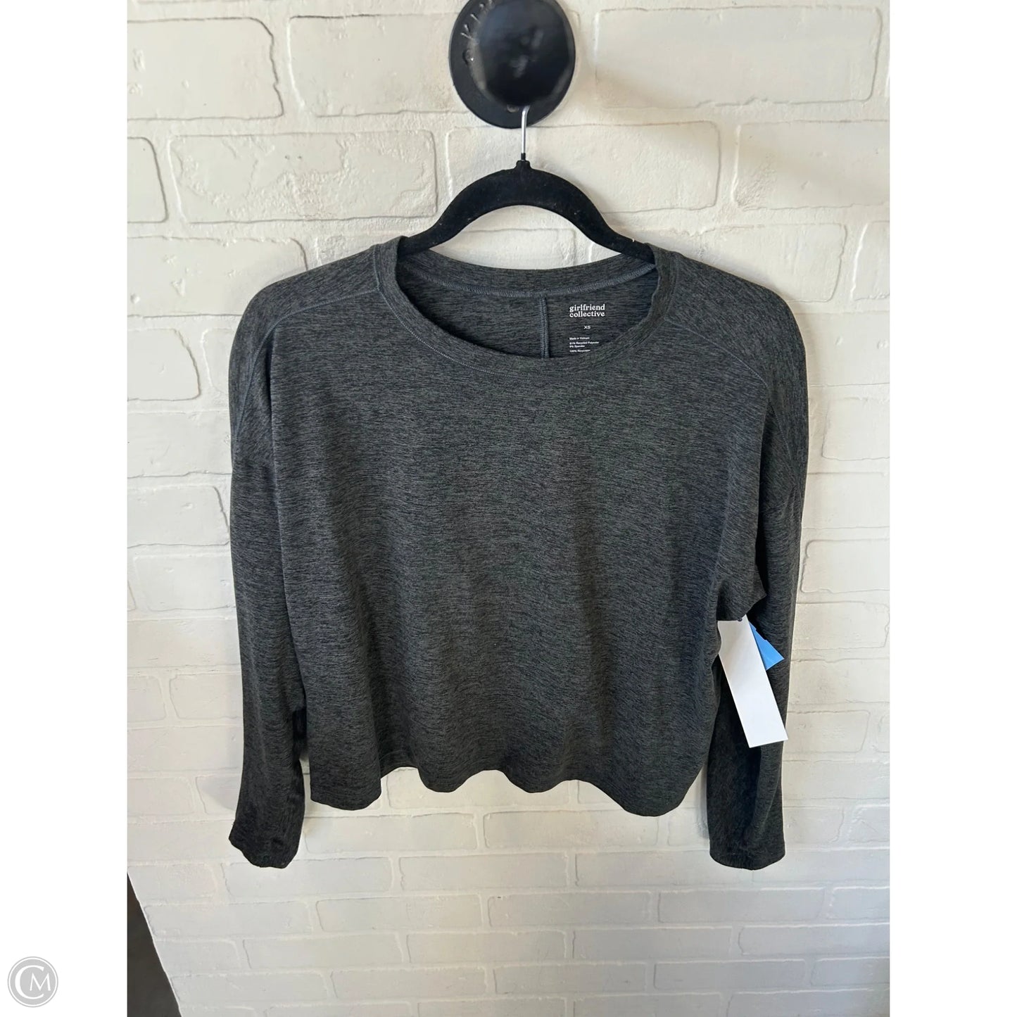 Athletic Top Long Sleeve Crewneck By Girlfriend Collective In Grey, Size: Xs