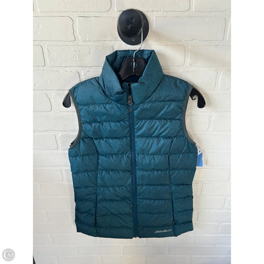 Vest Puffer & Quilted By Eddie Bauer In Blue, Size: Xs