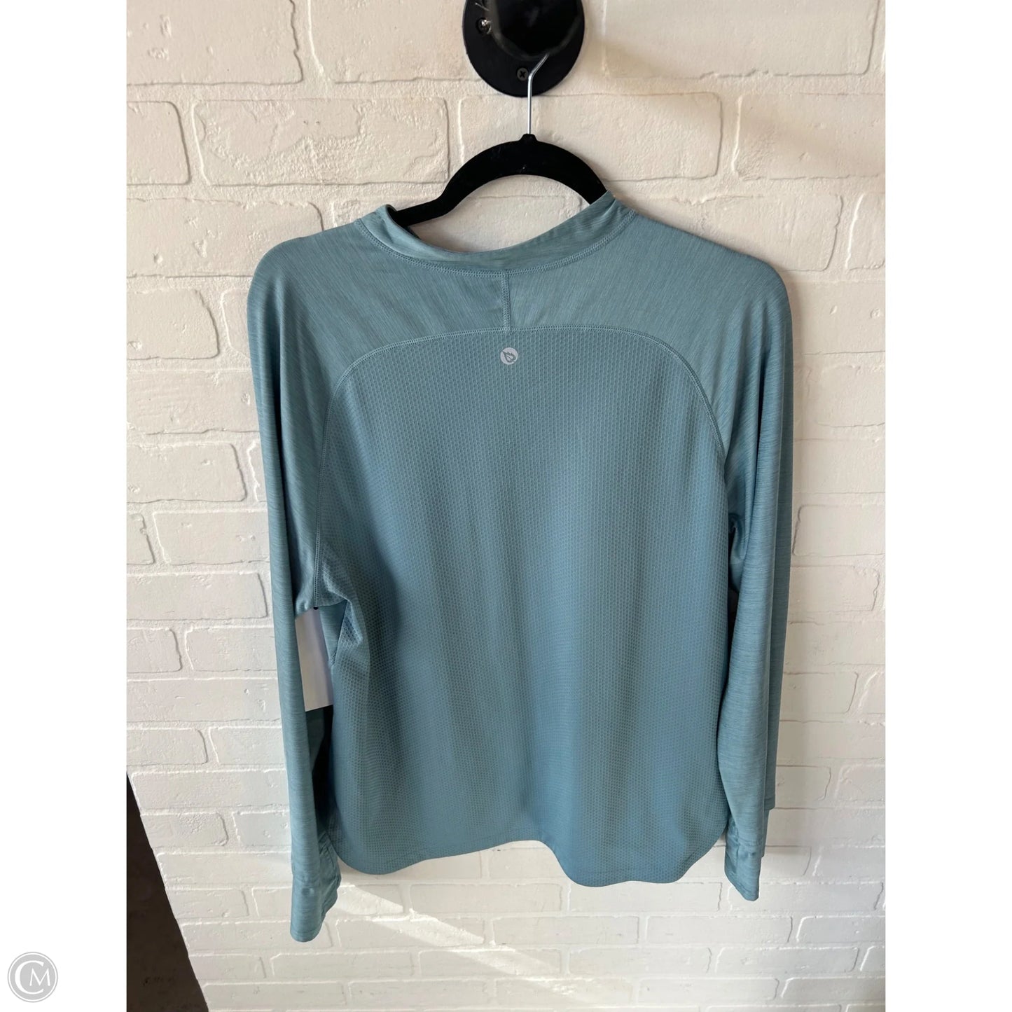 Athletic Top Long Sleeve Collar By Baleaf In Blue, Size: Xl