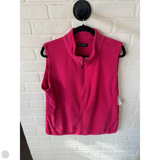 Vest Fleece By Cme In Pink, Size: Xl