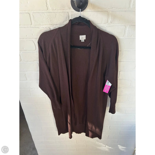 Sweater Cardigan By A New Day In Brown, Size: S