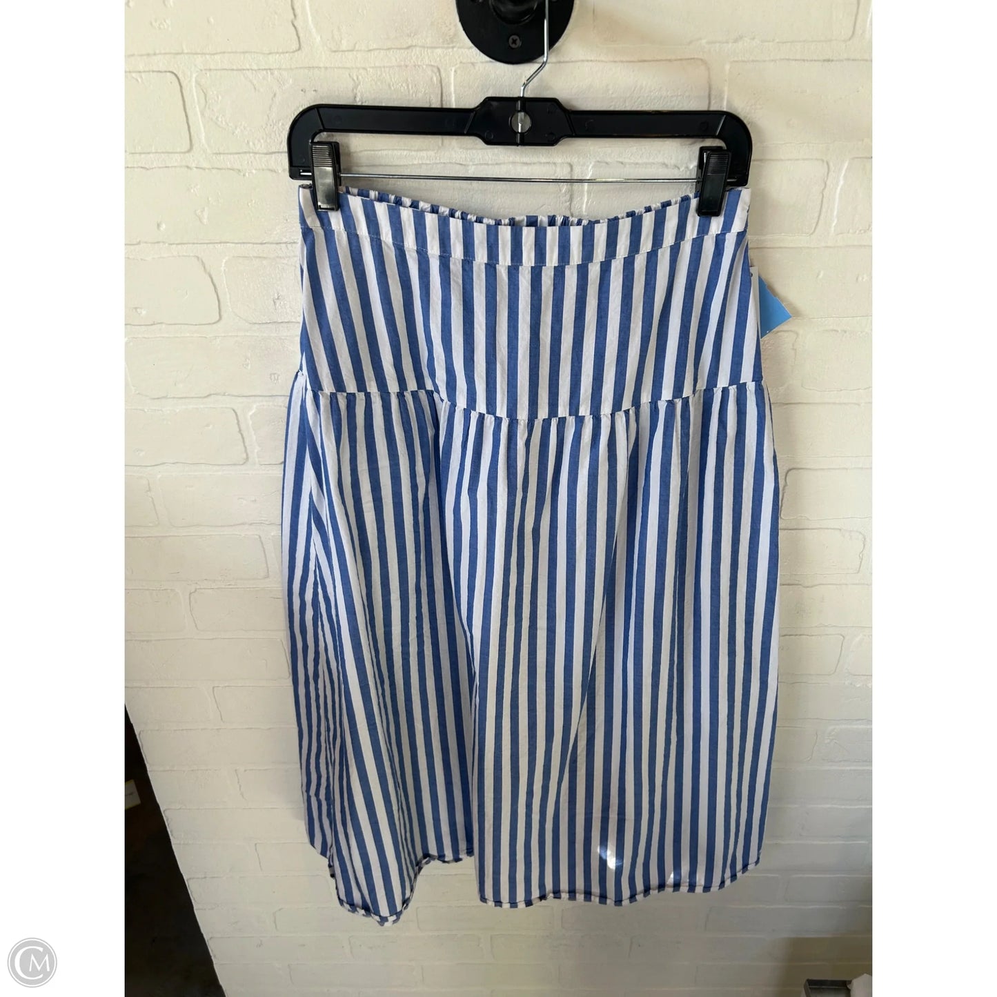 Skirt Midi By Old Navy In Blue & White, Size: 4