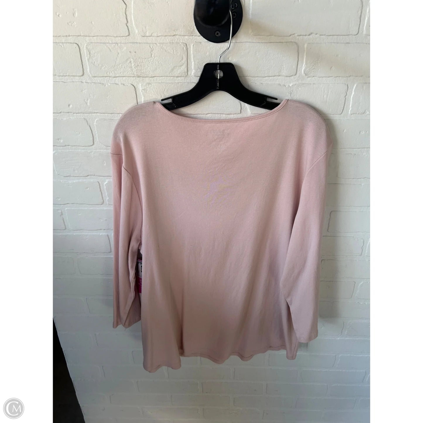 Top Long Sleeve Basic By Chicos In Pink, Size: Xxl