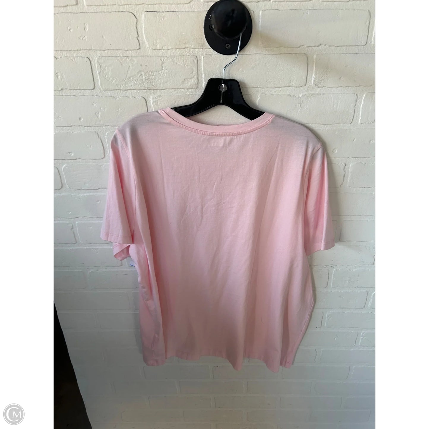 Top Short Sleeve Basic By Lands End In Pink, Size: 2x