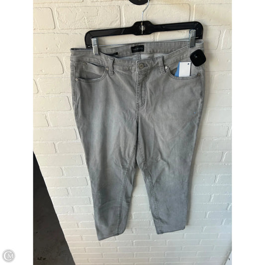 Jeans Straight By Talbots In Grey Denim, Size: 10
