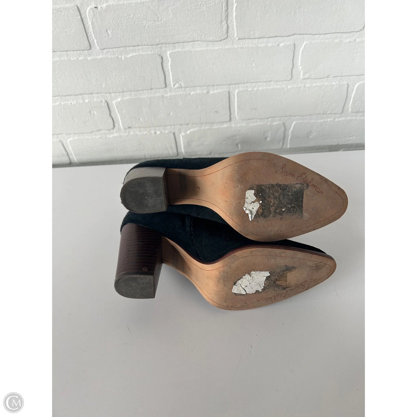 Boots Ankle Heels By Sam Edelman In Black, Size: 8