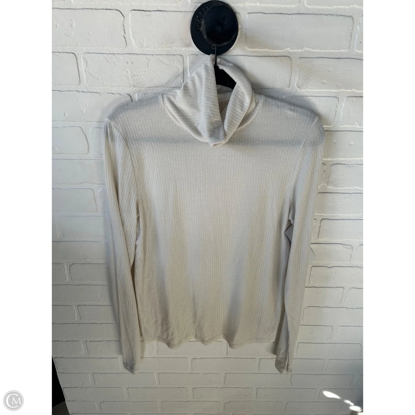 Top Long Sleeve Basic By Madewell In Cream, Size: Xl