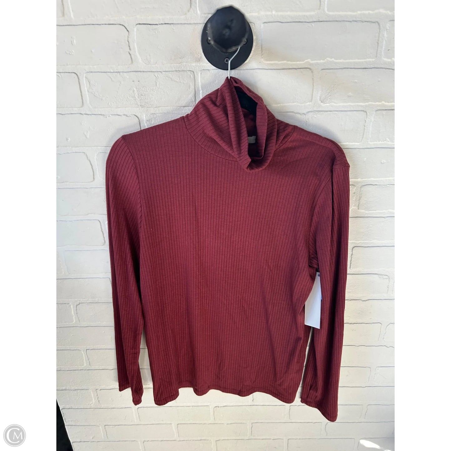 Top Long Sleeve Basic By Madewell In Red, Size: Xl