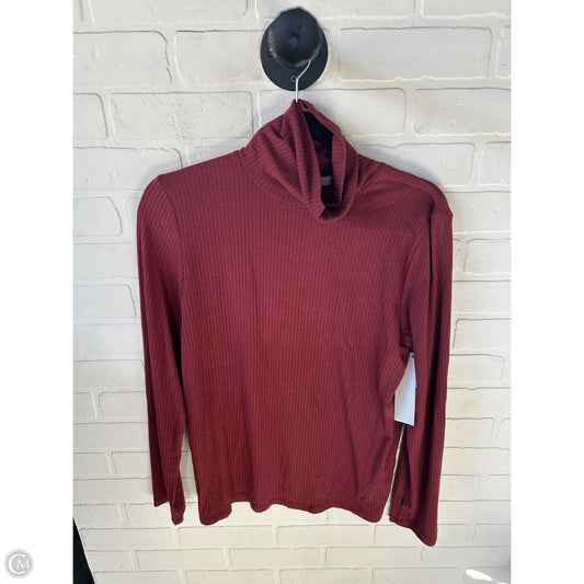 Top Long Sleeve Basic By Madewell In Red, Size: Xl