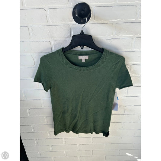 Sweater Cashmere By J. Crew In Green, Size: Xs