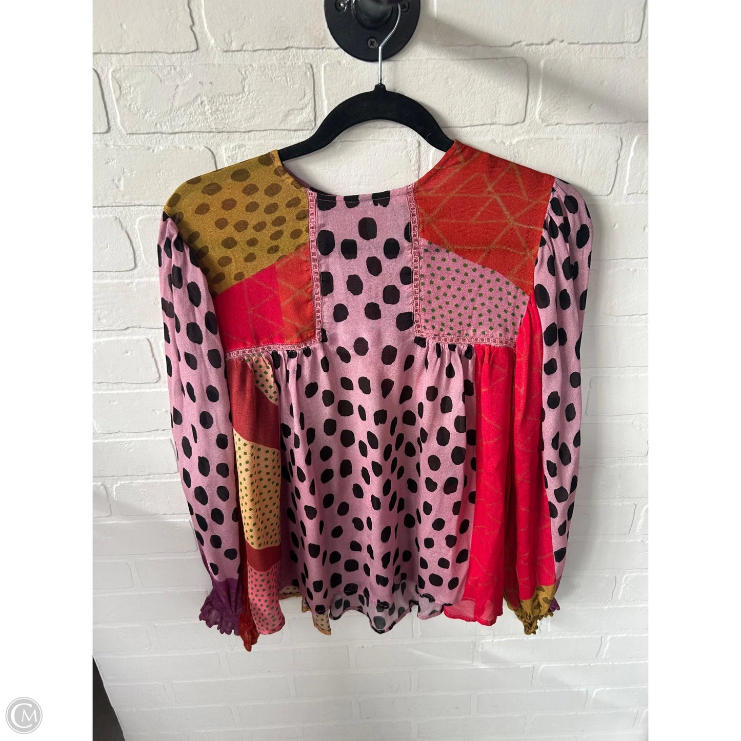 Top Long Sleeve By Blanknyc In Orange & Purple, Size: Xs