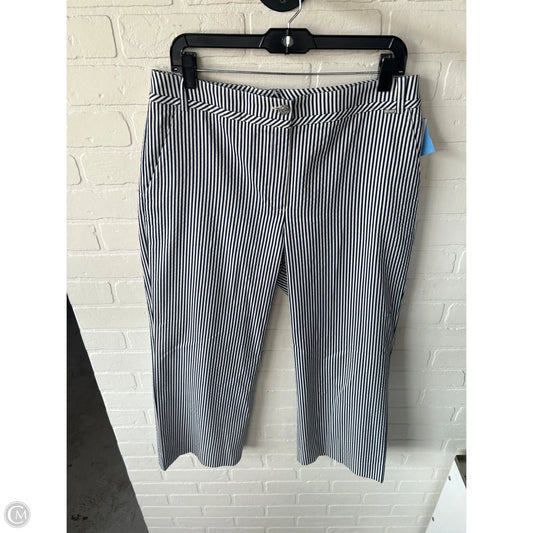 Pants Luxury Designer By St John Collection In Blue & White, Size: 12