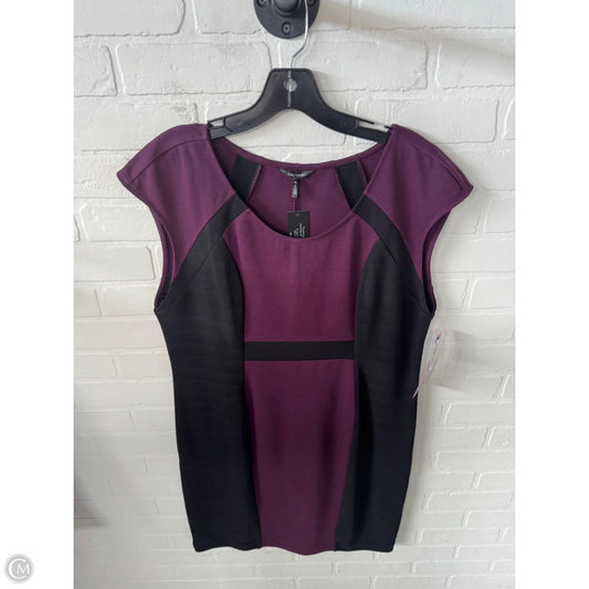 Dress Work By Daisy Fuentes In Black & Purple, Size: Xl