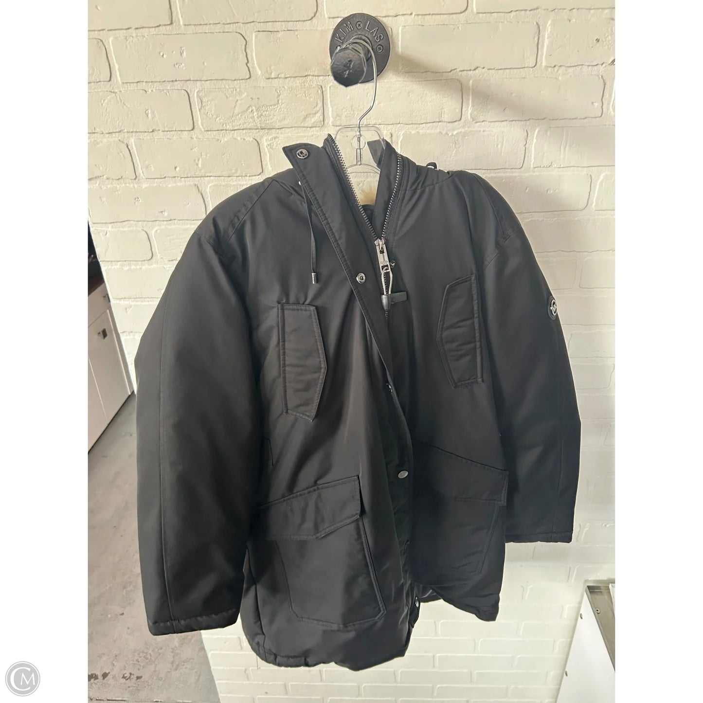 Coat Parka By Michael By Michael Kors In Black, Size: Xl