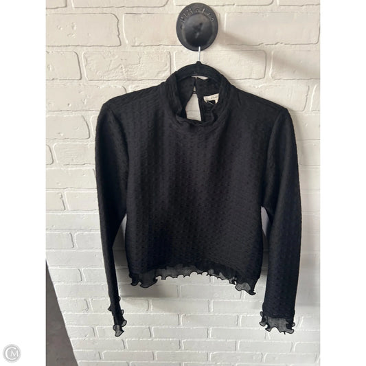 Top Long Sleeve By Blue Tassel In Black, Size: M