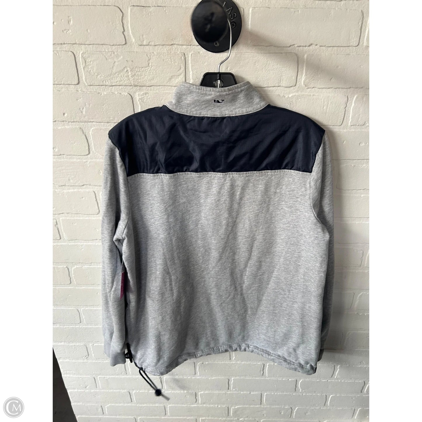 Sweatshirt Collar By Vineyard Vines In Grey, Size: M