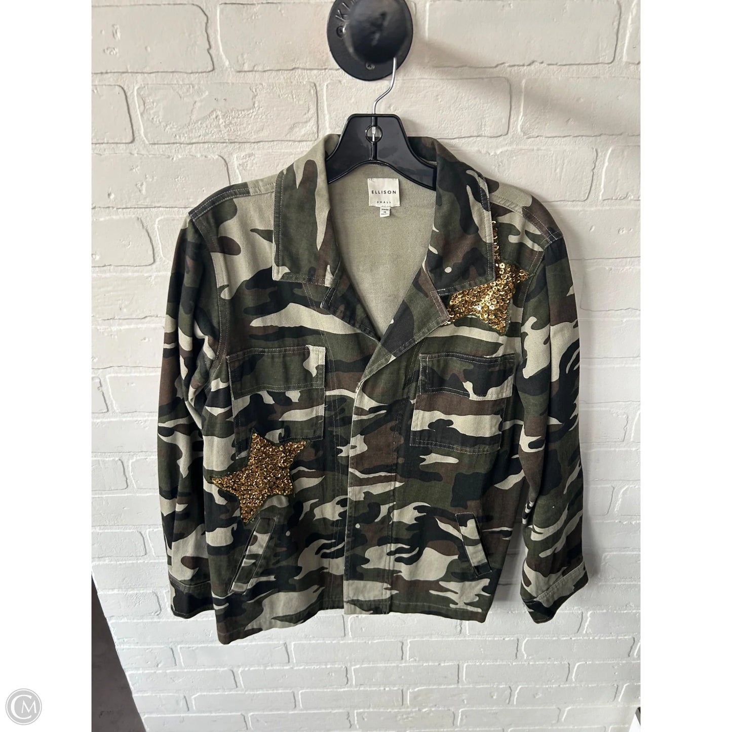 Jacket Shirt By Ellison In Green, Size: S