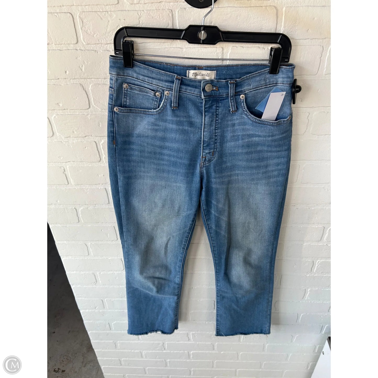 Jeans Boot Cut By Madewell In Blue Denim, Size: 4