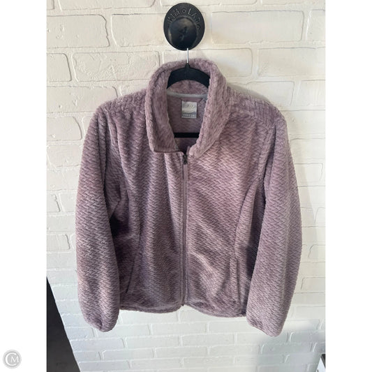 Jacket Fleece By Clothes Mentor In Purple, Size: Xl