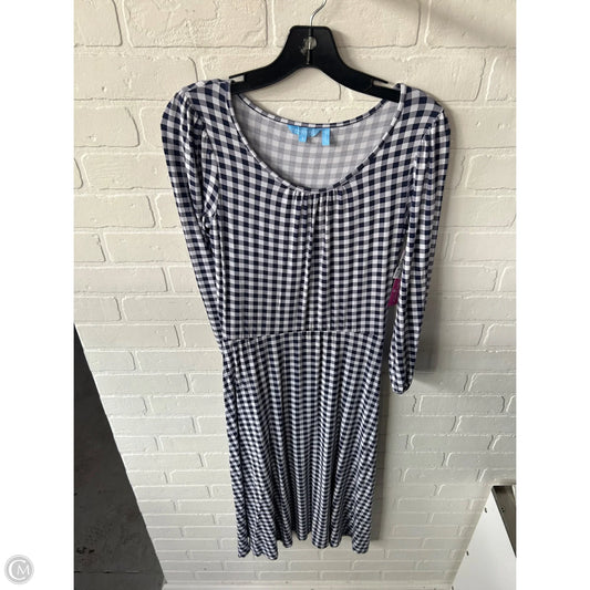 Dress Casual Midi By Draper James In Blue & White, Size: S
