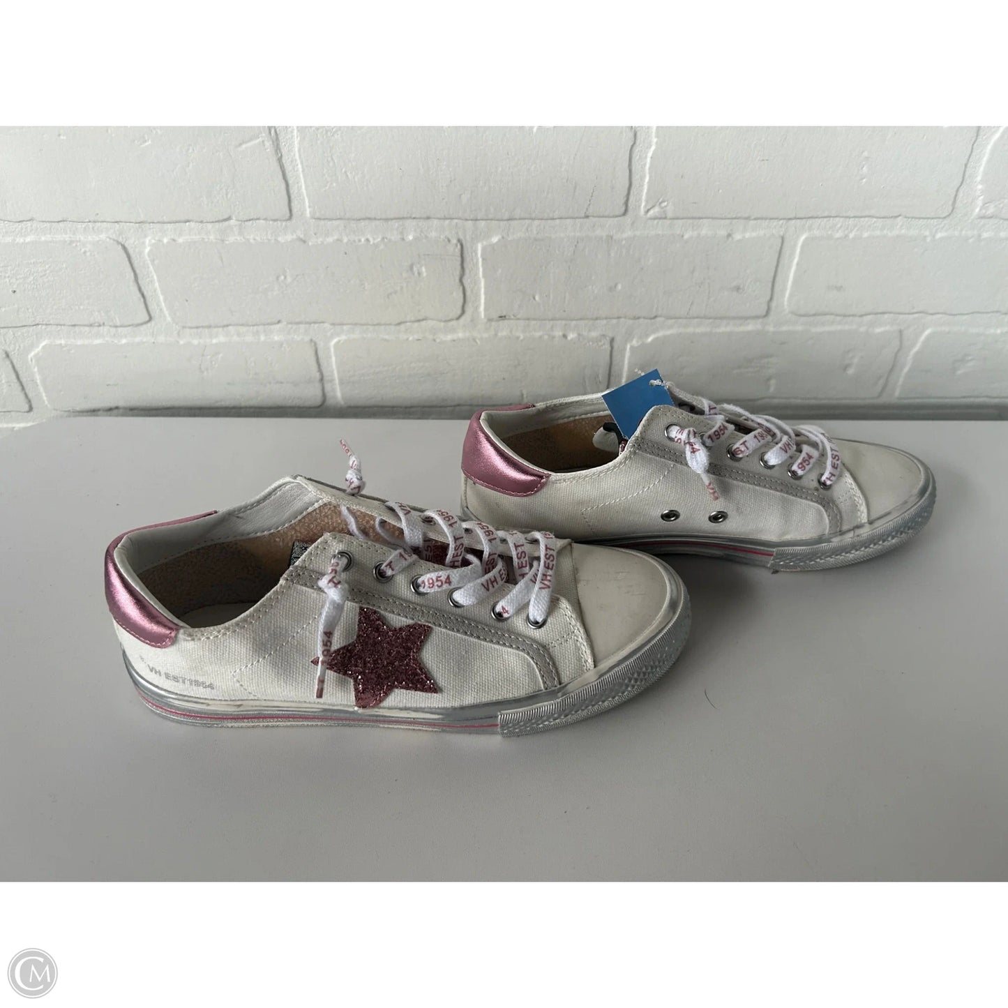 Shoes Sneakers By Vintage Havana In Pink & White, Size: 7
