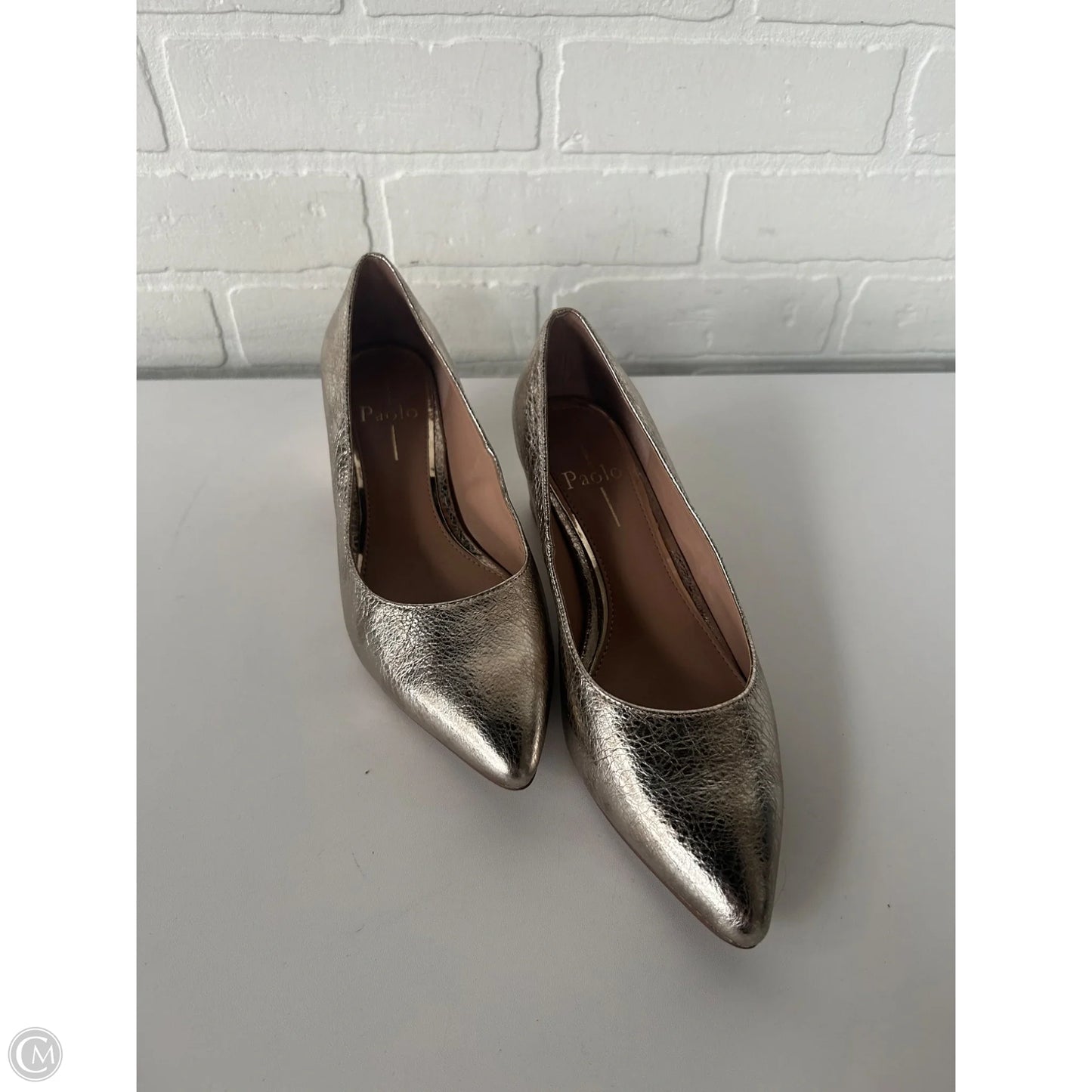 Shoes Heels Kitten By Linea Paolo In Gold, Size: 6.5