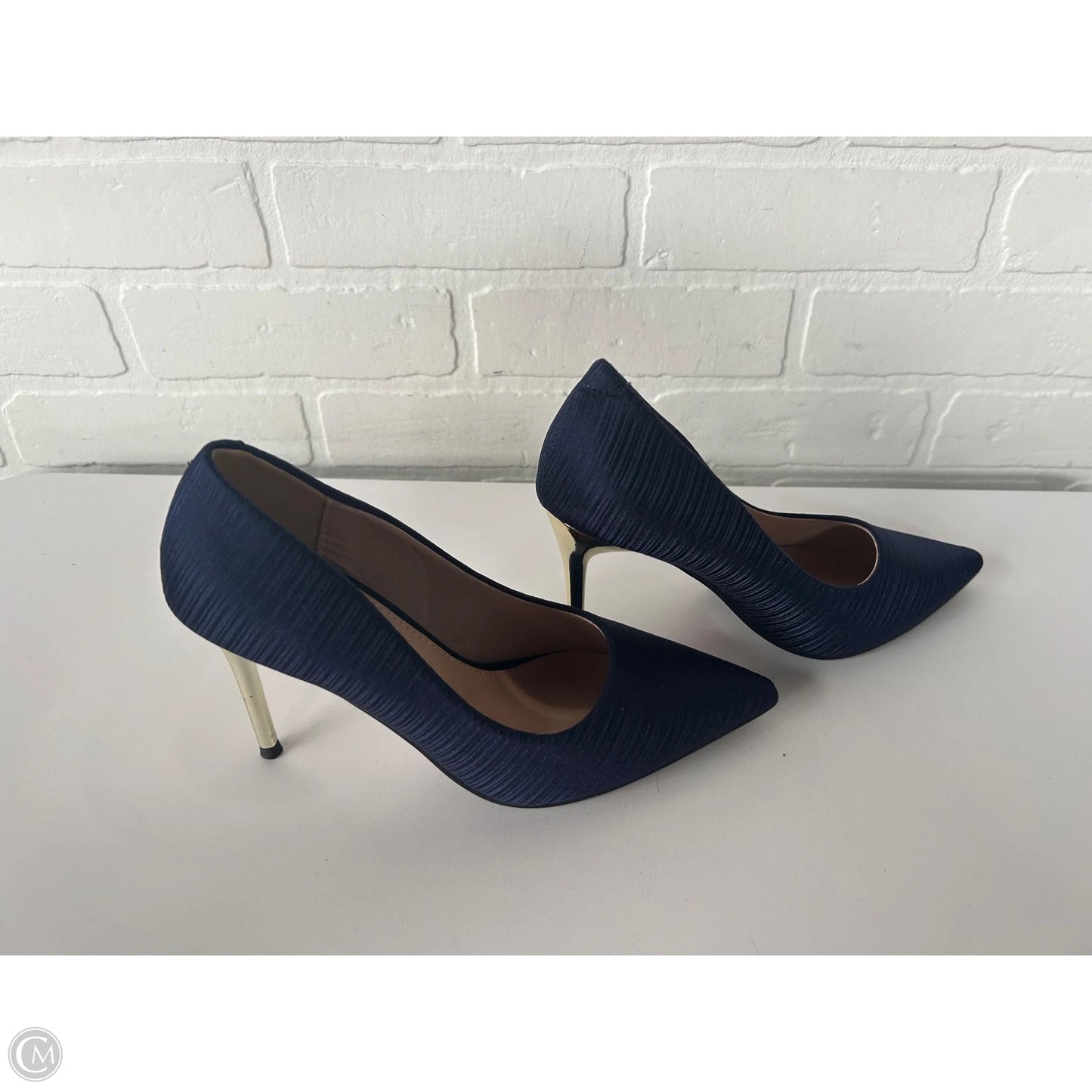 Shoes Heels Stiletto By Clothes Mentor In Blue & Gold, Size: 6.5