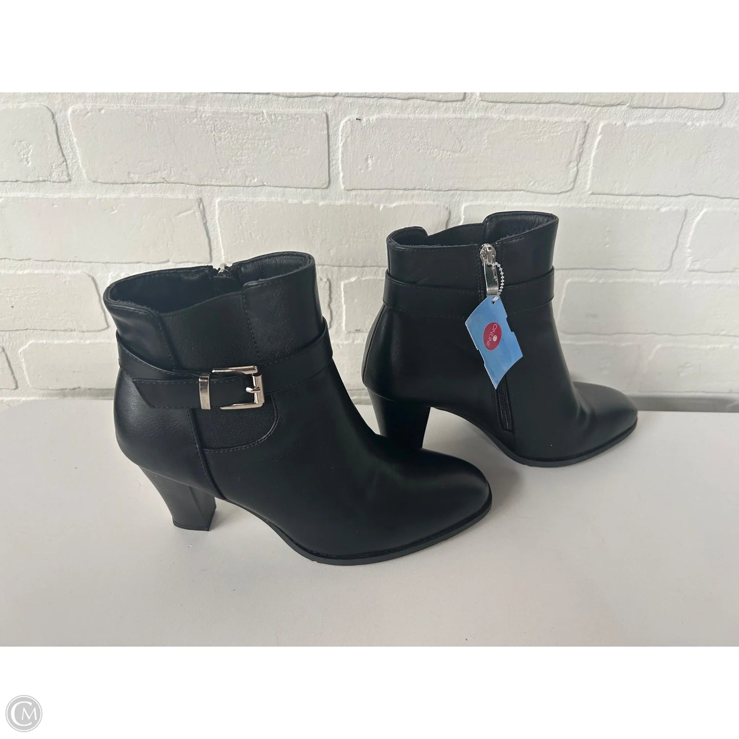 Boots Ankle Heels By Cme In Black, Size: 7