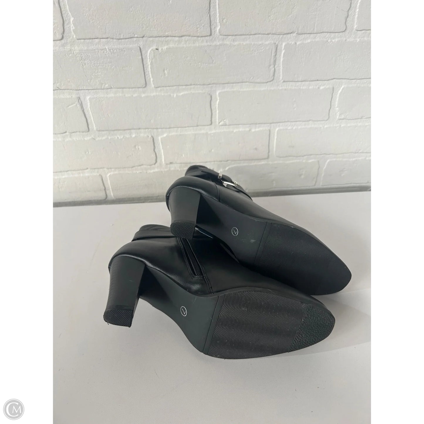Boots Ankle Heels By Cme In Black, Size: 7