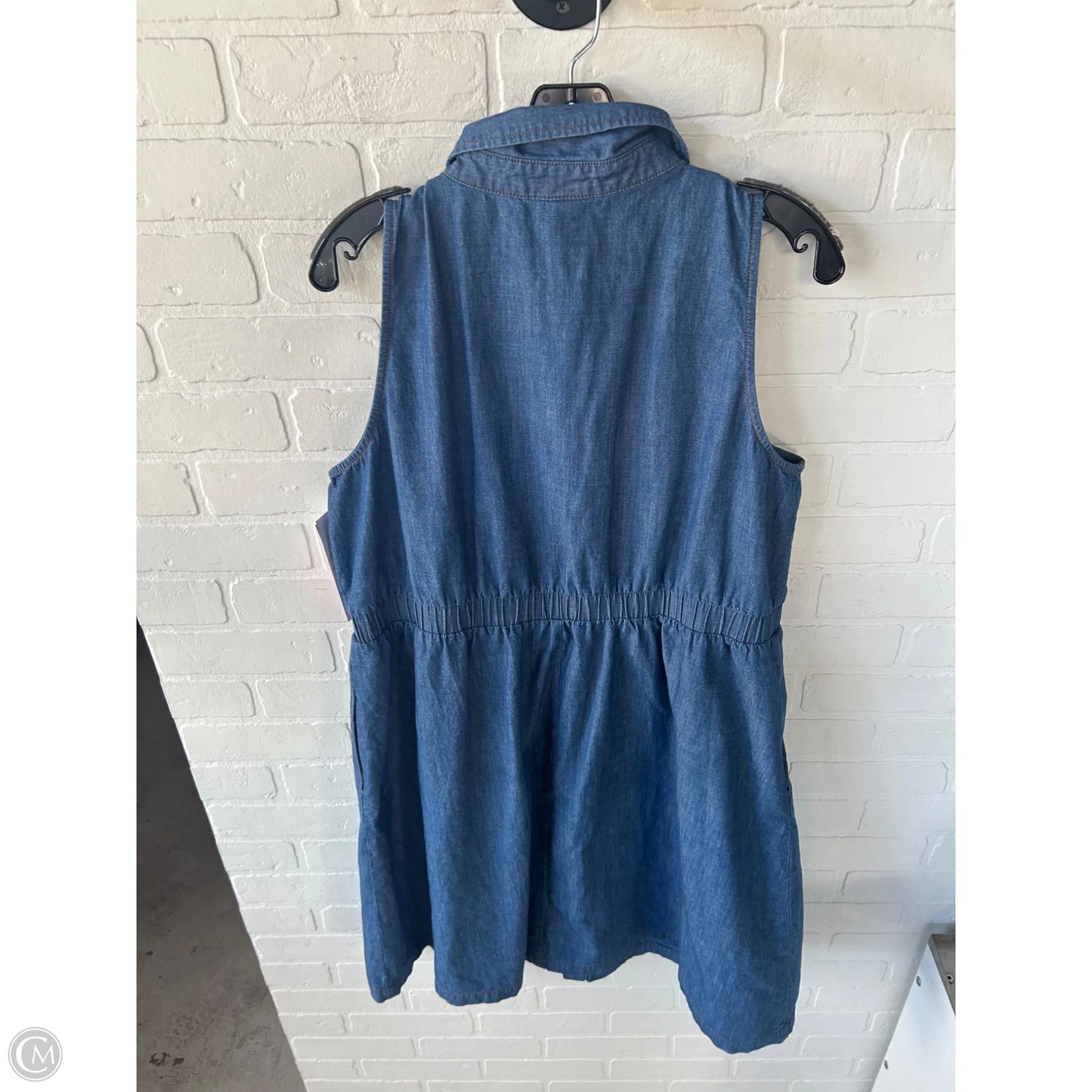 Dress Casual Short By Ava & Viv In Blue Denim, Size: Xxl