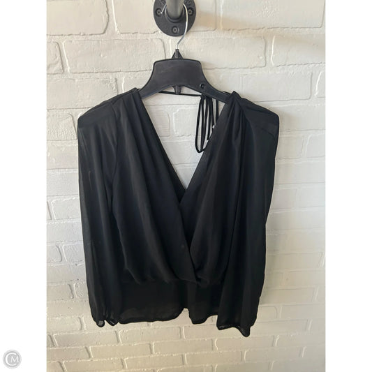Top Long Sleeve By Naked Zebra In Black, Size: M