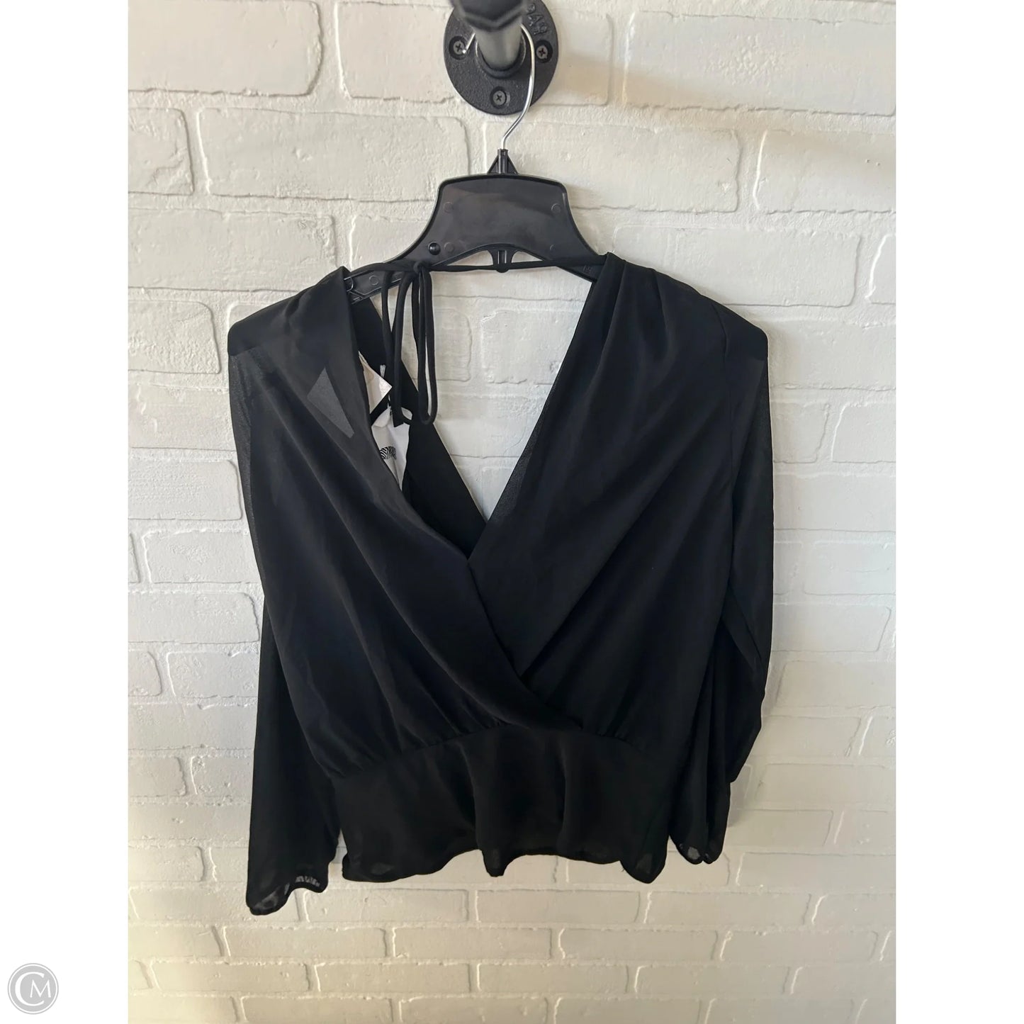 Top Long Sleeve By Naked Zebra In Black, Size: M